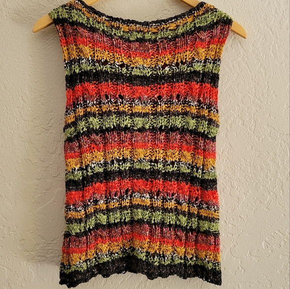Anthropologie Audra Hand Knit Top Size Medium - Picture 2 of 5